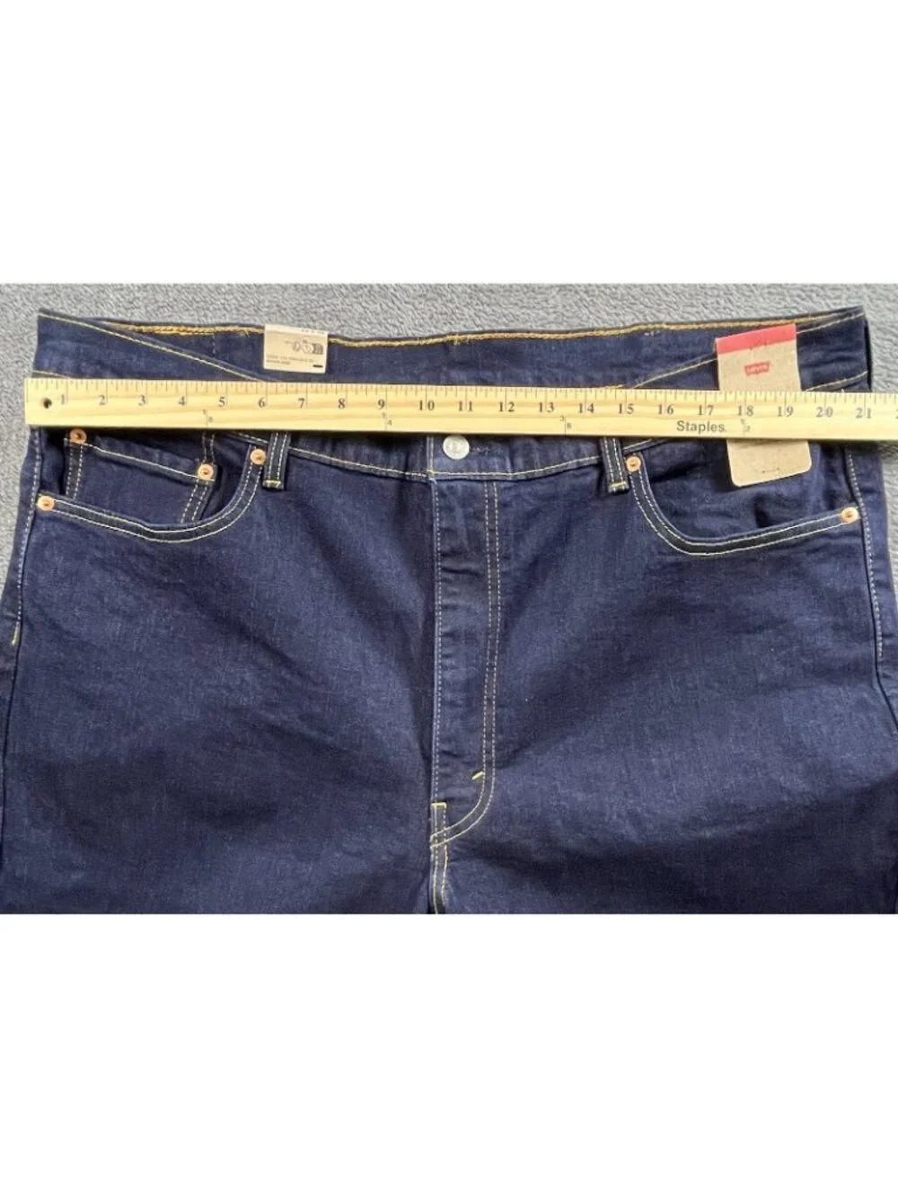 Levi's Men's 550 Relaxed Fit Jean Stretch Dark Blue Denim 42W x 36L
